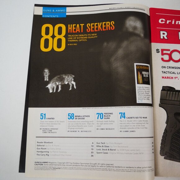 Guns & Ammo Magazine Lot of 9 from 2015-17 - Picture 15 of 16